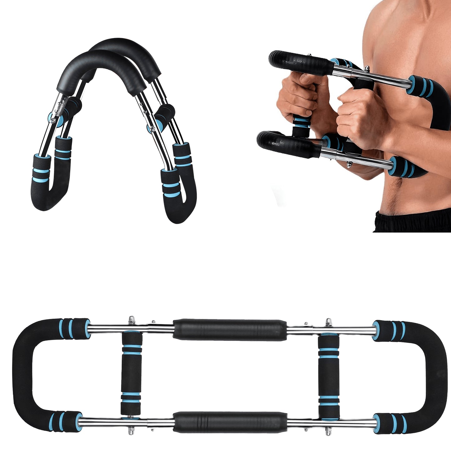 Transform Your Upper Body with Our Adjustable Arm & Chest Trainer – 66-110Lb Resistance for Ultimate Muscle Building