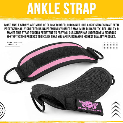 Elevate Your Workout with Our Adjustable Gym Ankle Cuff Cable Attachment – Durable, Comfortable, and Perfect for Glute and Leg Exercises!