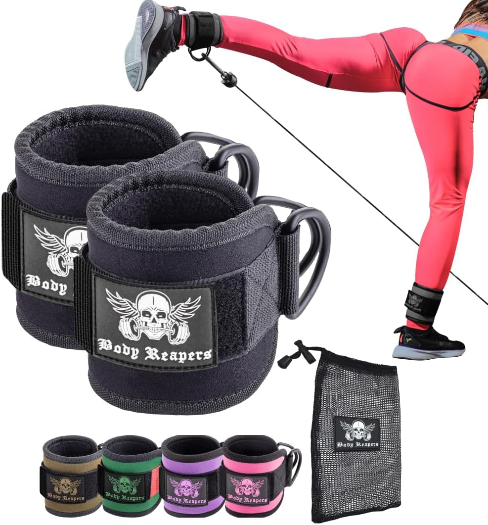 Elevate Your Workout with Our Adjustable Gym Ankle Cuff Cable Attachment – Durable, Comfortable, and Perfect for Glute and Leg Exercises!