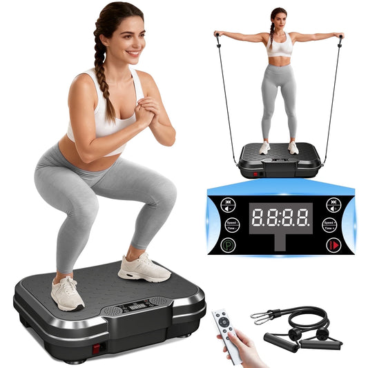 Transform Your Fitness Journey with the Tomile Vibration Plate Exercise Machine - 330lbs Capacity for Effective Body Workouts
