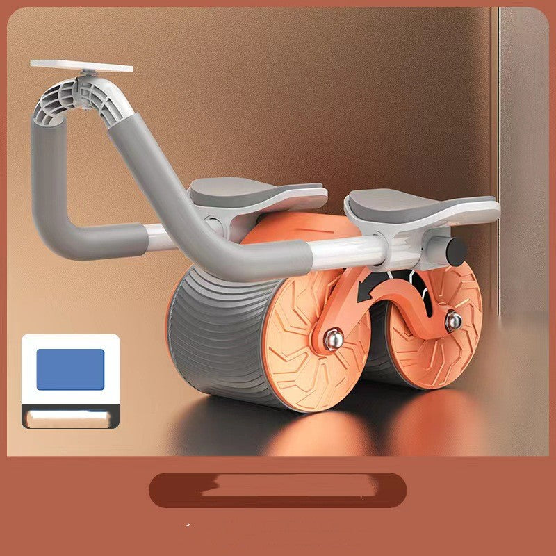 Revolutionary Automatic Rebound Abdominal Wheel - Ultimate Belly Slimming Fitness Equipment for Men and Women with Elbow Support