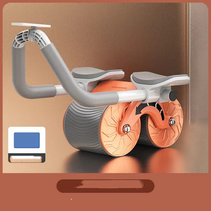 Revolutionary Automatic Rebound Abdominal Wheel - Ultimate Belly Slimming Fitness Equipment for Men and Women with Elbow Support