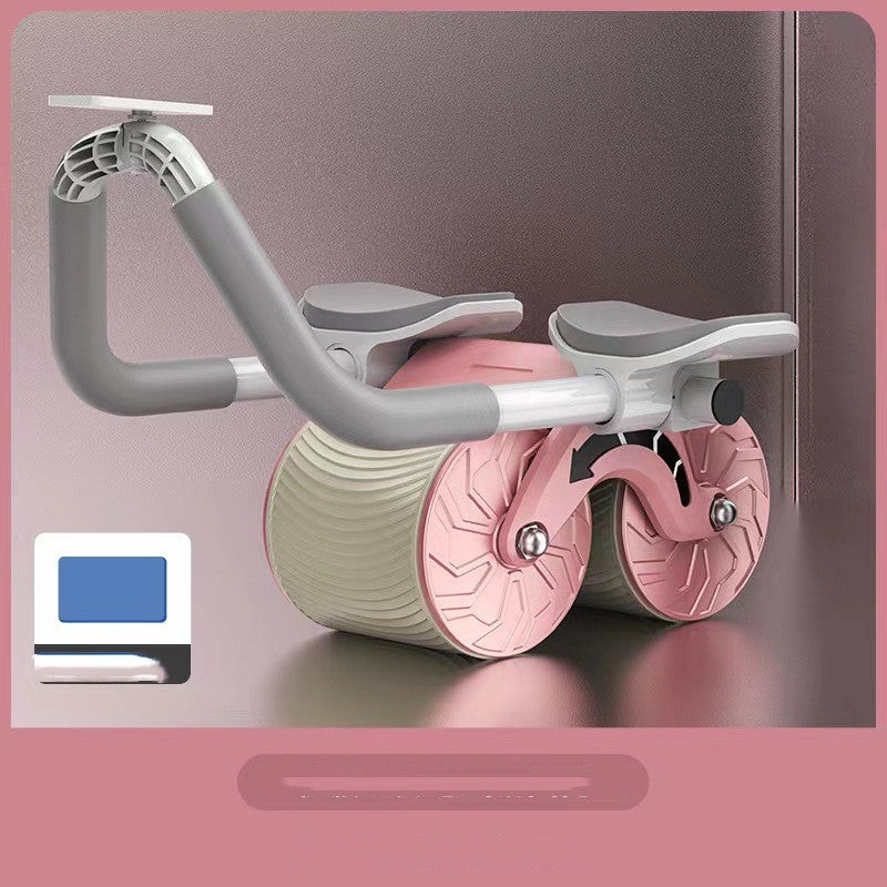 Revolutionary Automatic Rebound Abdominal Wheel - Ultimate Belly Slimming Fitness Equipment for Men and Women with Elbow Support