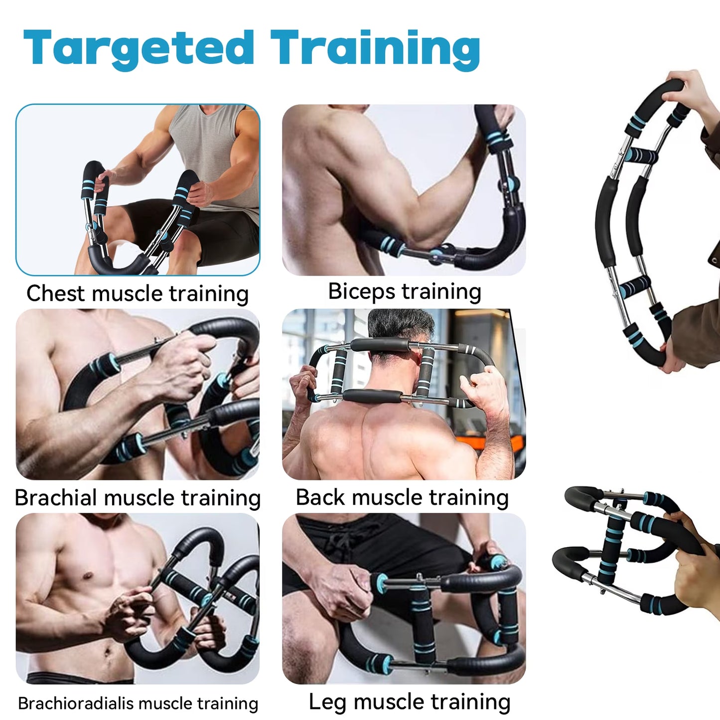 Transform Your Upper Body with Our Adjustable Arm & Chest Trainer – 66-110Lb Resistance for Ultimate Muscle Building