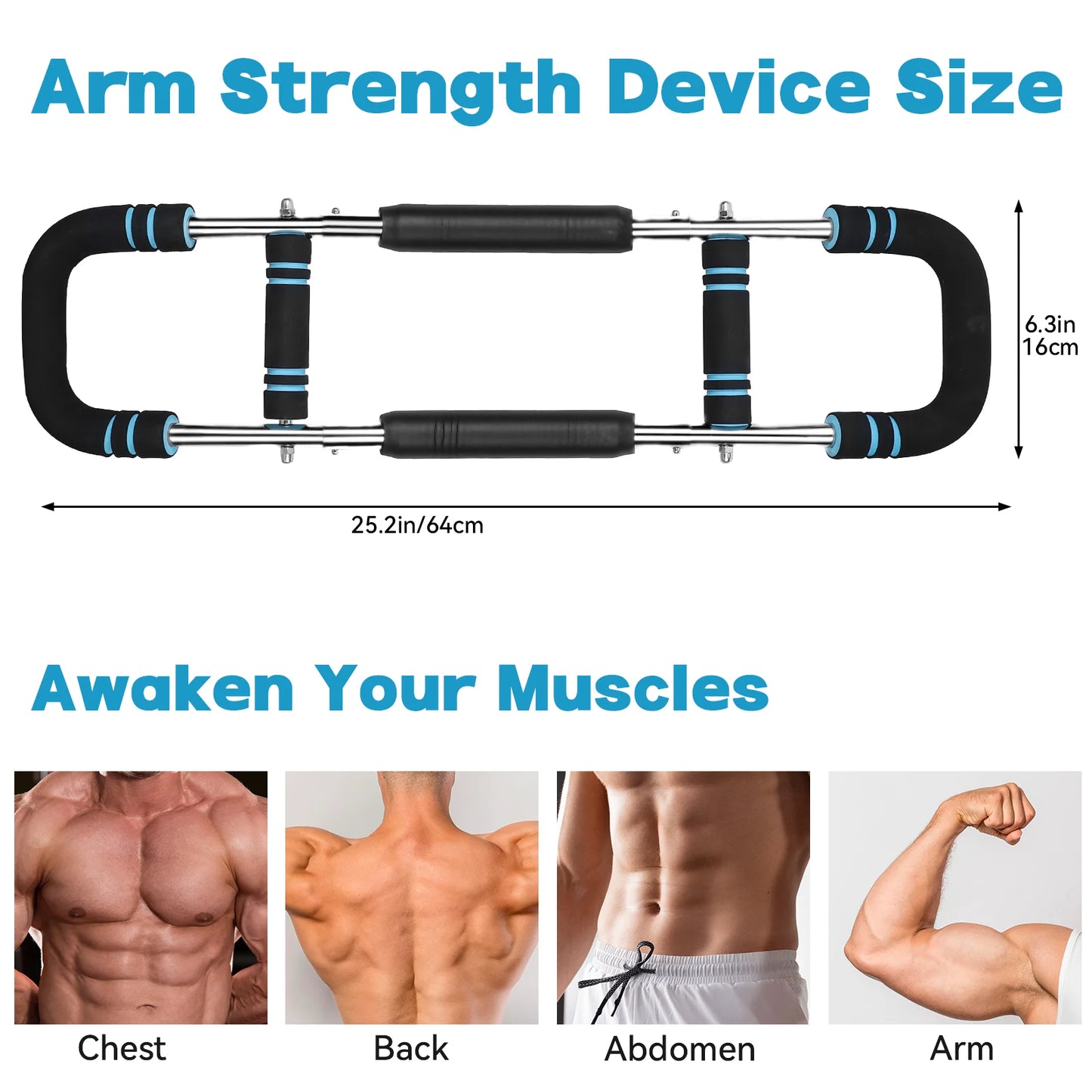 Transform Your Upper Body with Our Adjustable Arm & Chest Trainer – 66-110Lb Resistance for Ultimate Muscle Building