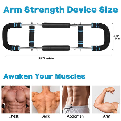 Transform Your Upper Body with Our Adjustable Arm & Chest Trainer – 66-110Lb Resistance for Ultimate Muscle Building